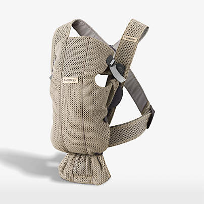 BABYBJÖRN ™ Grey Beige Mini 3D Mesh Baby Carrier