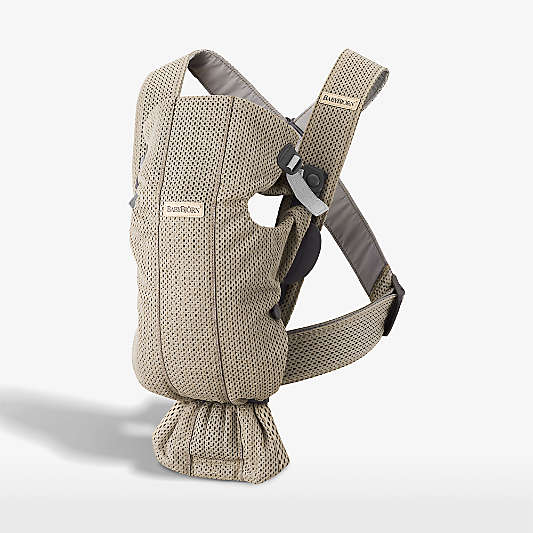 BABYBJÖRN ™ Grey Beige Mini 3D Mesh Baby Carrier