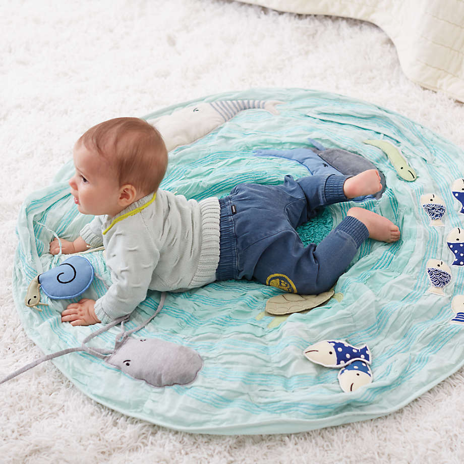 Foldable Washable Multi Color Baby Activity Gym Play Mat with Cute