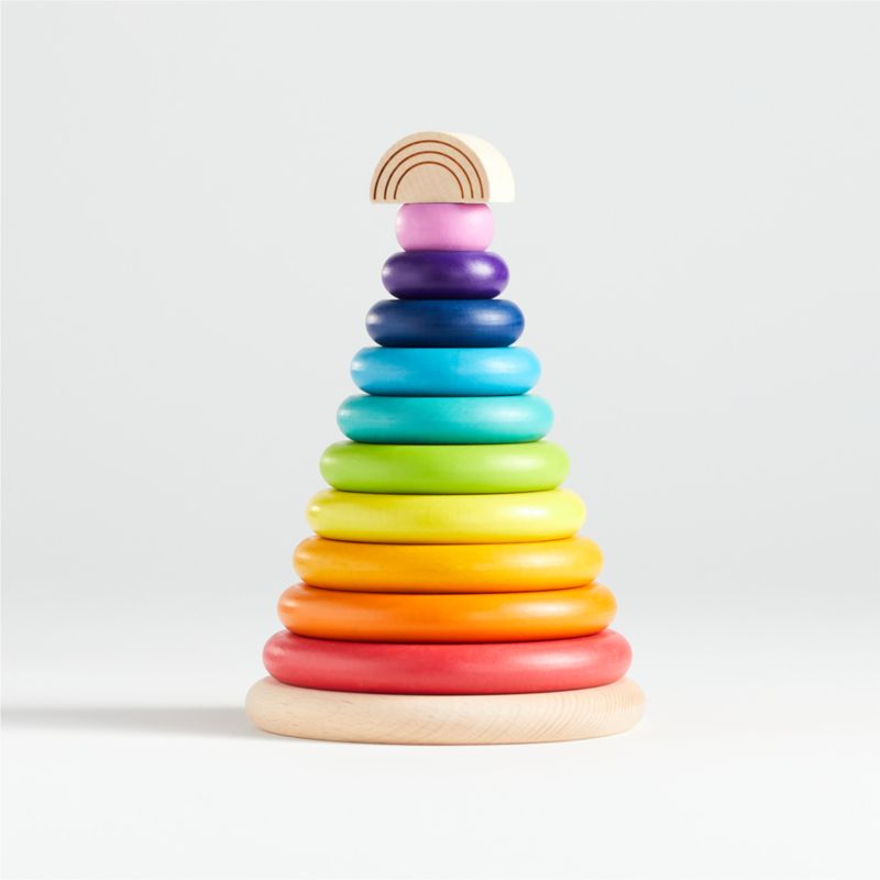 Large Wooden Baby Stacking Rings + Reviews Crate & Kids