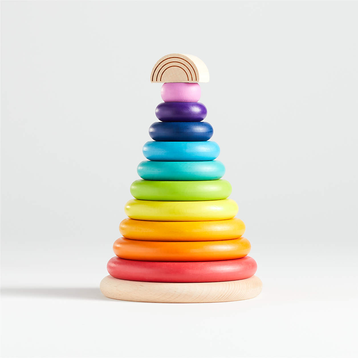 Large Wooden Baby Stacking Rings + Reviews Crate & Kids