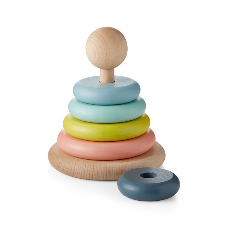 Small Wooden Baby Stacking Rings