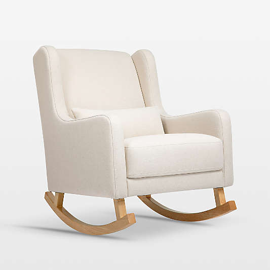 Babyletto Kai Natural Performance Nursery Rocking Chair with Wood Legs