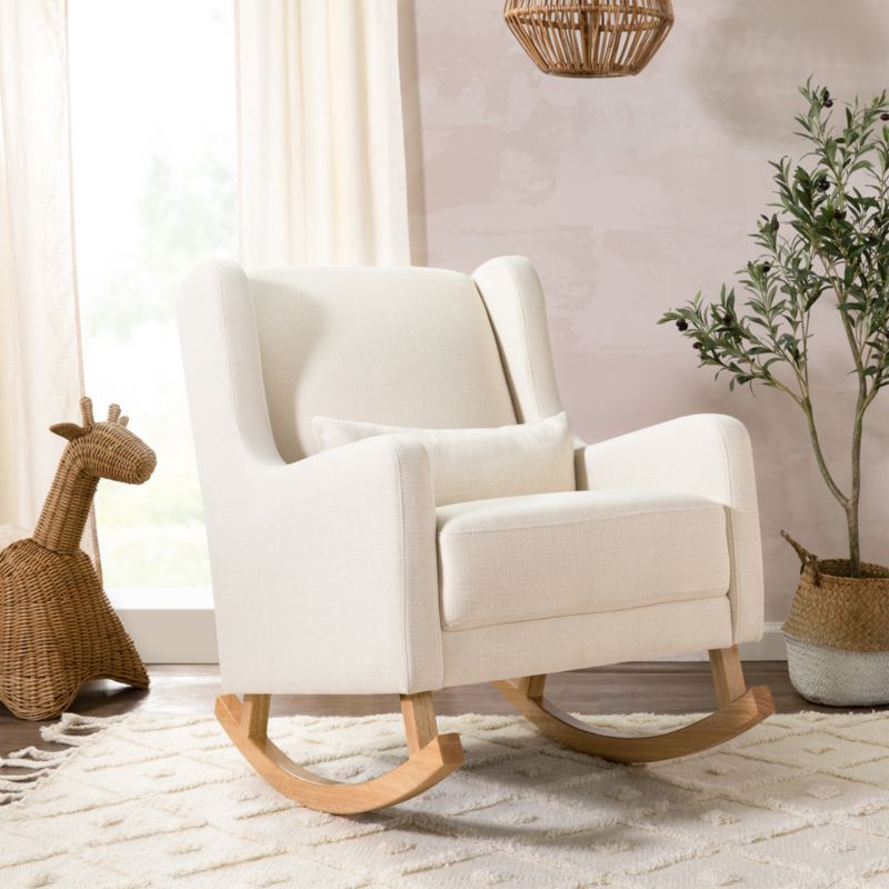 Babyletto Kai Natural Performance Nursery Rocking Chair with Wood Legs - image 1 of 7