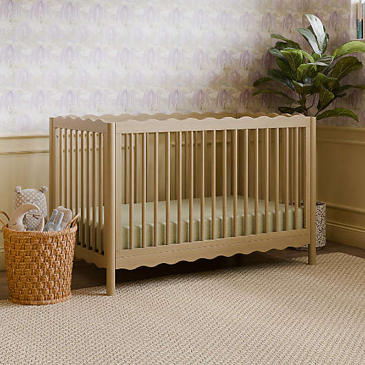 Babyletto Swell Washed Pine Wood 4-in-1 Convertible Crib