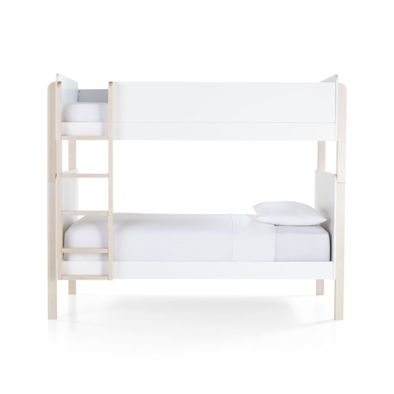 Babyletto TipToe White & Washed Natural Wood Kids Bunk Bed - image 9 of 13