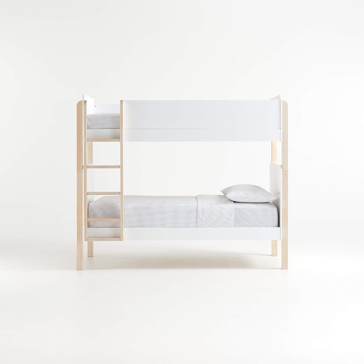 Baby White Washed Natural Tiptoe, Bunk Bed Pads