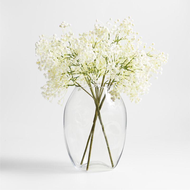 Faux Green and White Baby's Breath Flower Bouquet