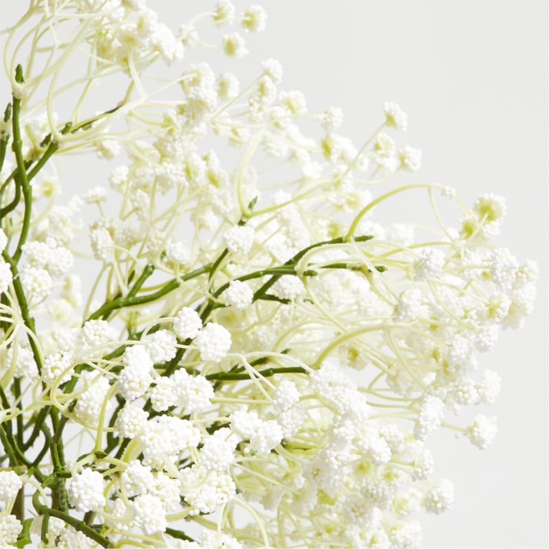 Faux Green and White Baby's Breath Flower Bouquet