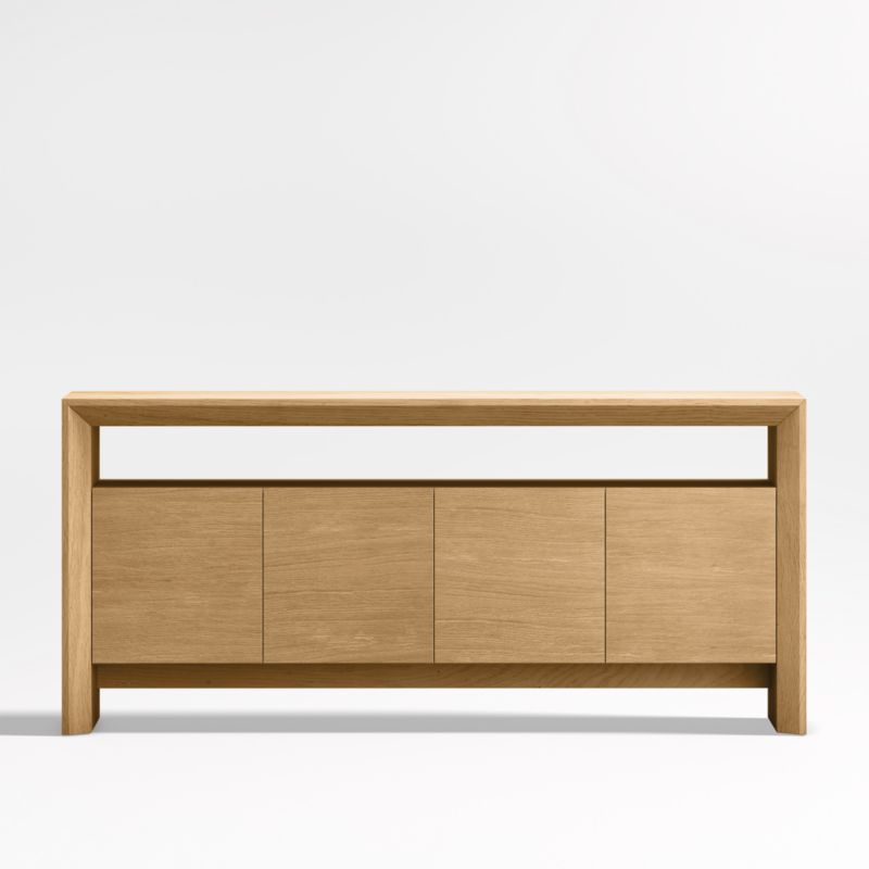 Baja Natural Oak 72" Media Console - image 0 of 10