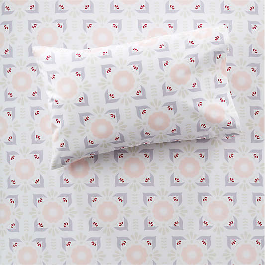 Organic Baja Garden Floral Toddler Pillowcase