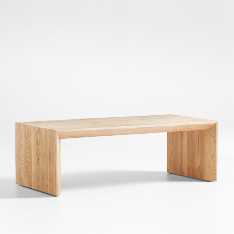 Baja Natural Oak Wood 54" Rectangular Coffee Table - image 5 of 10