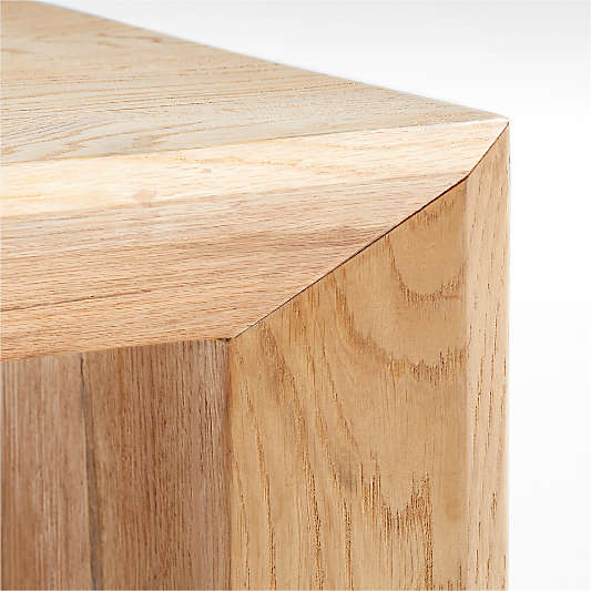Baja Natural Oak Wood 54" Rectangular Coffee Table