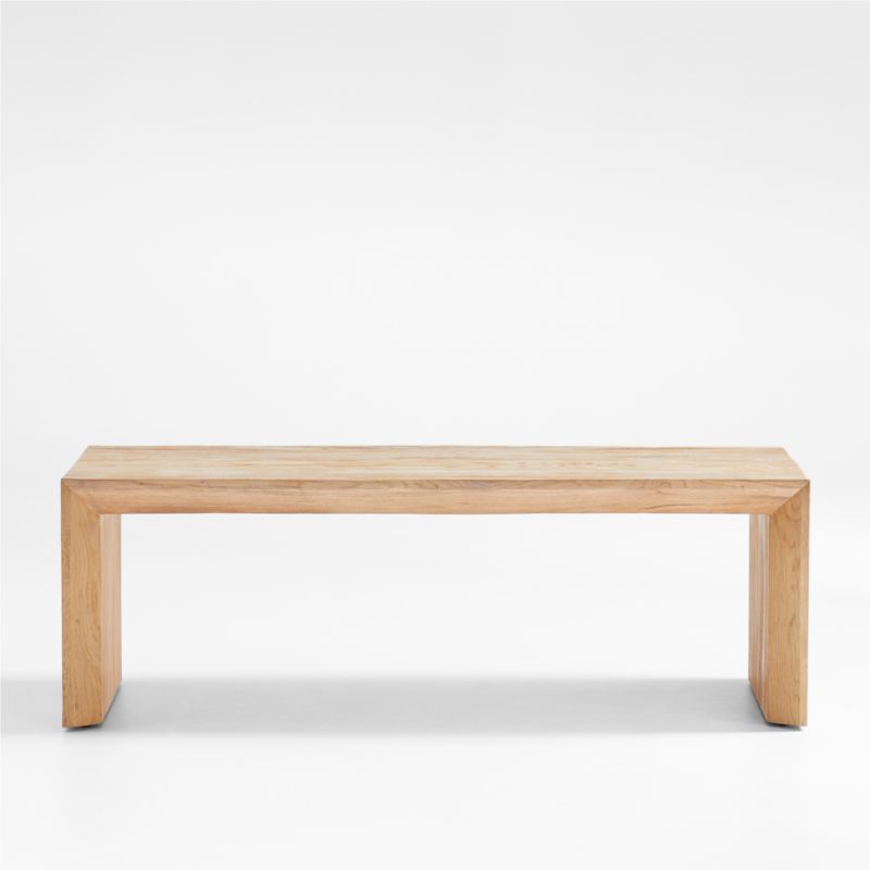 Baja Natural Oak Wood 54" Rectangular Coffee Table + Reviews | Crate & Barrel