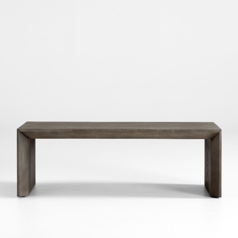 Baja Grey Oak Wood 54" Rectangular Coffee Table