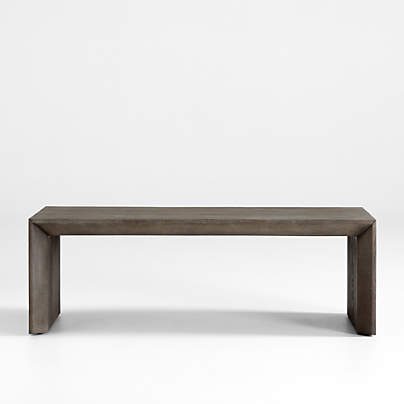 Baja Grey Oak Wood 54" Rectangular Coffee Table