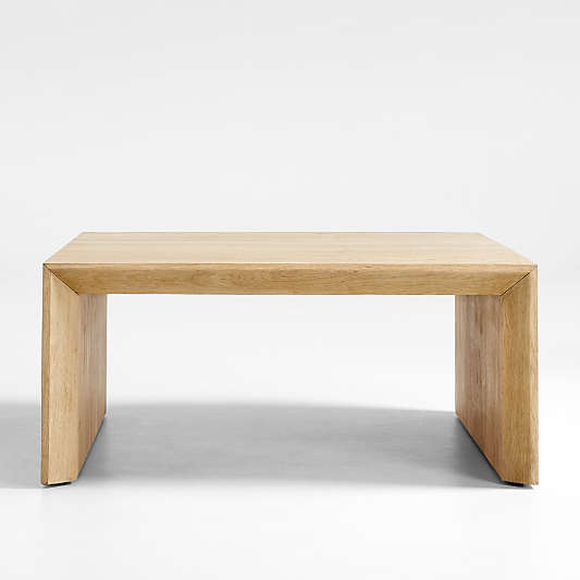 Baja Natural Oak Wood 40" Square Coffee Table