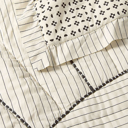 Baja Sunset Yarn Dye Organic Cotton Kids Quilt Bedding Set