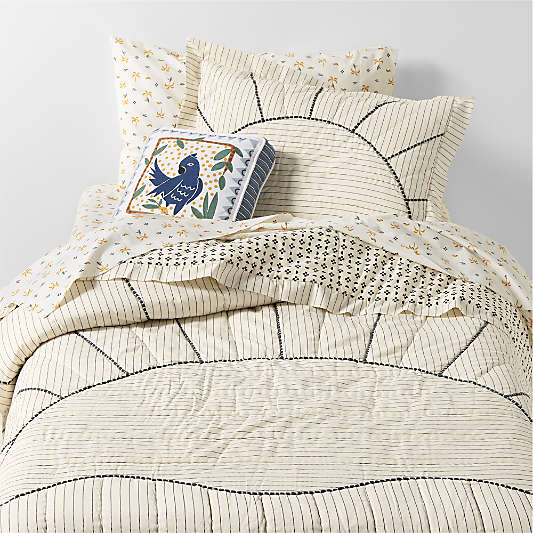 Baja Sunset Yarn Dye Organic Cotton Kids Quilt Bedding Set