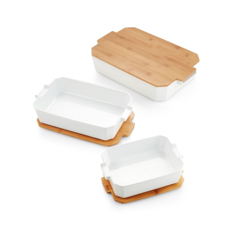 Baking Dishes with Bamboo Lids - image 1 of 5