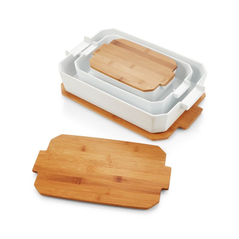 Baking Dishes with Bamboo Lids - image 2 of 5