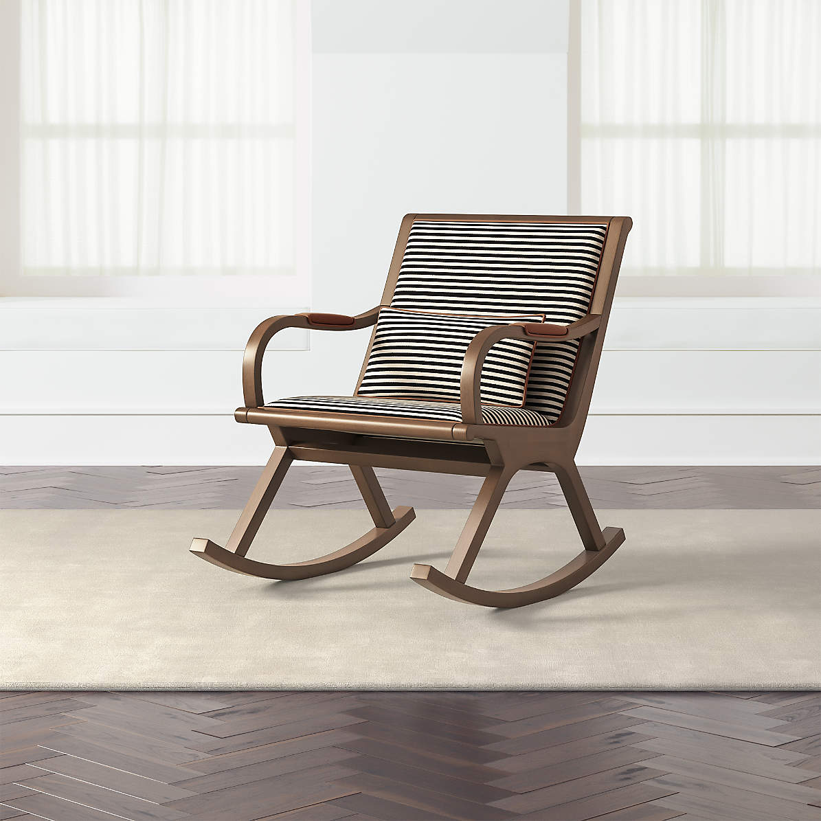 crate barrel rocking chair