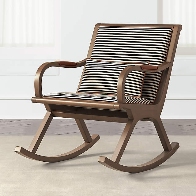 cb2 outdoor rocking chair