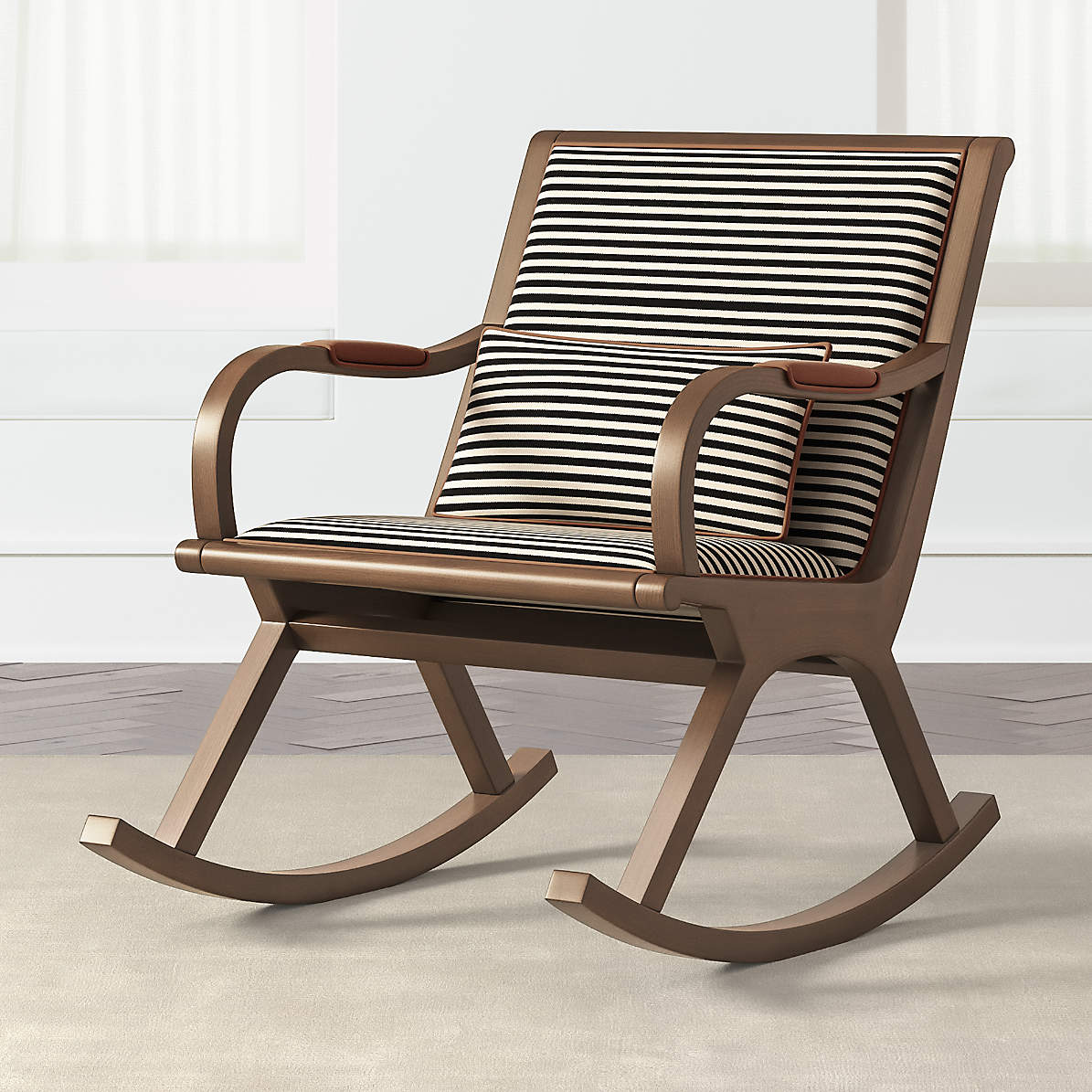 crate and barrel outdoor rocking chair