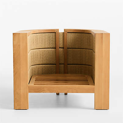 Bali Natural Teak Outdoor Lounge Chair Frame