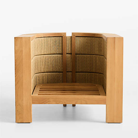 Bali Natural Teak Outdoor Lounge Chair Frame