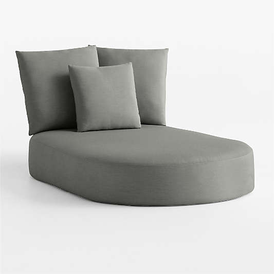 Replacement Bali Canvas Charcoal Sunbrella ® Outdoor Chaise Daybed Cushion