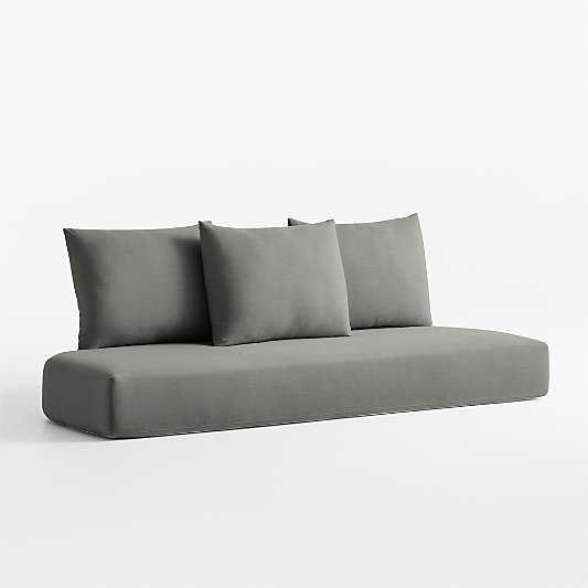 Replacement Bali Canvas Charcoal Sunbrella ® Outdoor Sofa Cushion