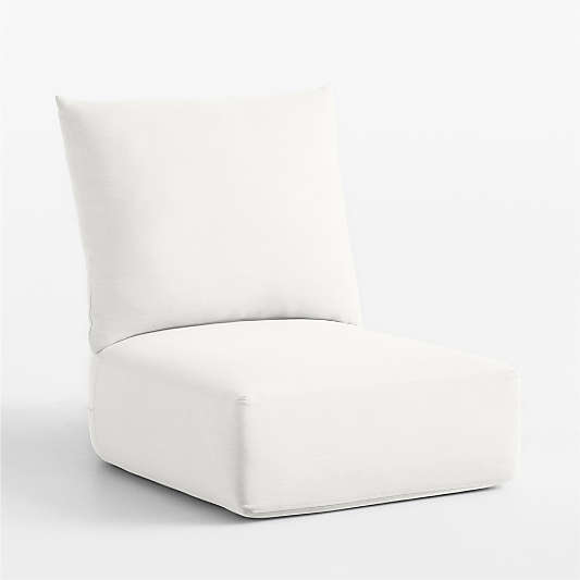 Replacement Bali Canvas White Sunbrella ® Outdoor Lounge Chair Cushion