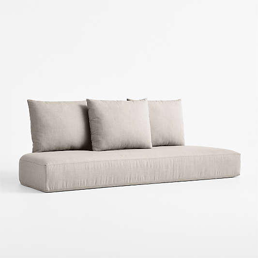 Replacement Bali Cast Ash Sunbrella ® Outdoor Sofa Cushion