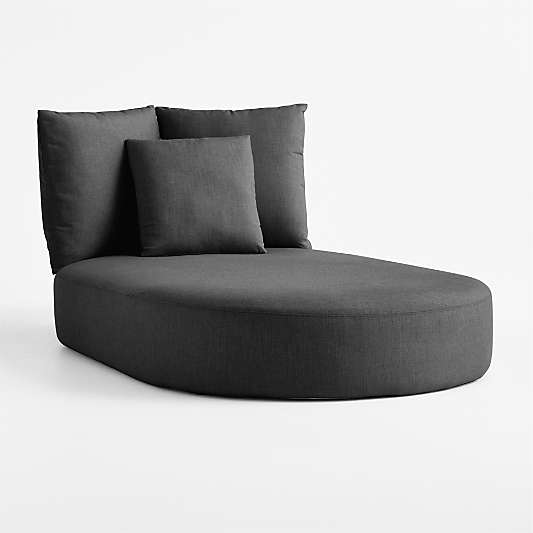 Replacement Bali Cast Charcoal Sunbrella ® Outdoor Chaise Daybed Cushion