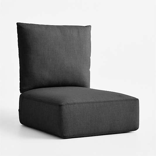 Replacement Bali Cast Charcoal Sunbrella ® Outdoor Lounge Chair Cushion