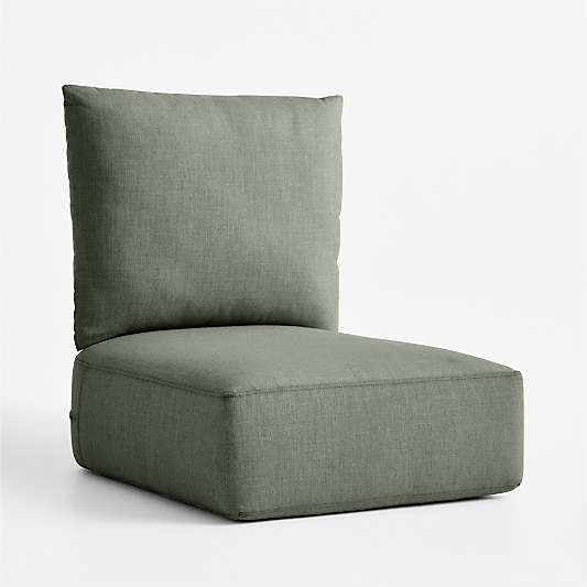 Replacement Bali Cast Sage Sunbrella ® Outdoor Lounge Chair Cushion
