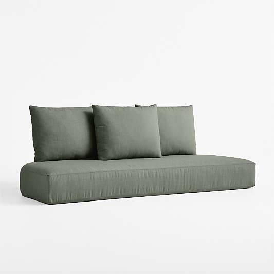Replacement Bali Cast Sage Sunbrella ® Outdoor Sofa Cushion