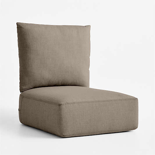 Replacement Bali Cast Shale Sunbrella ® Outdoor Lounge Chair Cushion