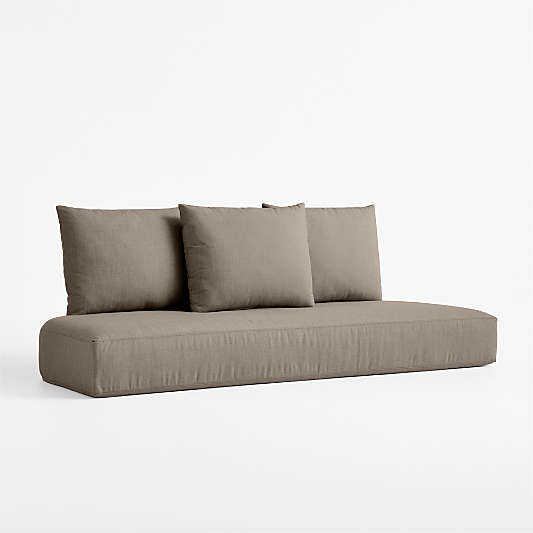 Replacement Bali Cast Shale Sunbrella ® Outdoor Sofa Cushion