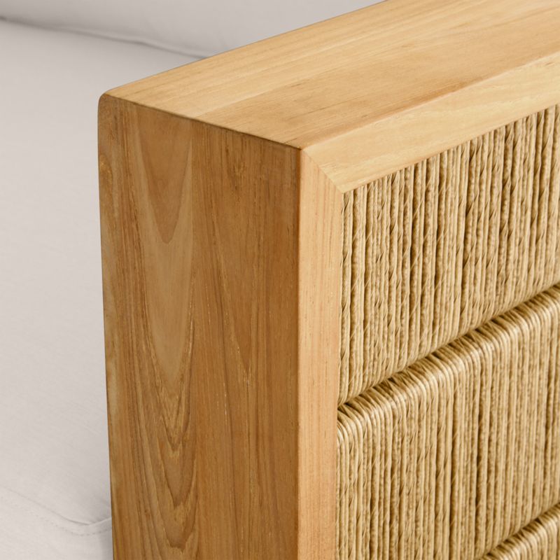 Bali 86" Natural Teak Outdoor Sofa with Canvas Canvas Sunbrella ® Cushions - image 12 of 13