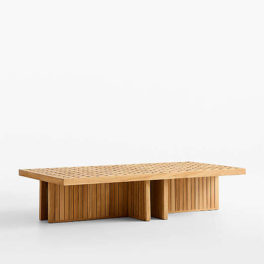 Bali 62" Teak Outdoor Coffee Table