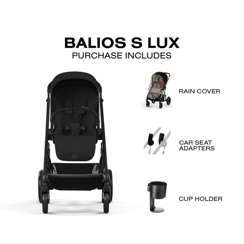 Cybex Balios S Lux Moon Black All Terrain Baby Stroller - image 2 of 5