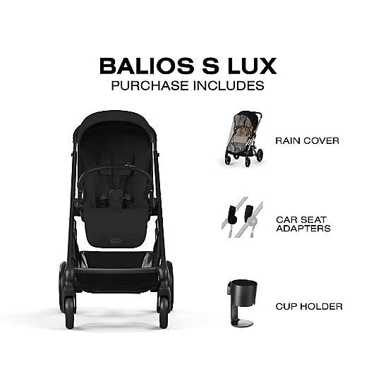 Cybex Balios S Lux Moon Black All Terrain Baby Stroller
