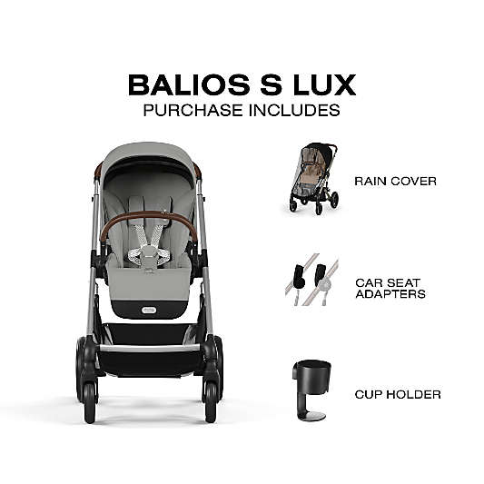 Cybex Balios S Lux Stone Grey All Terrain Baby Stroller