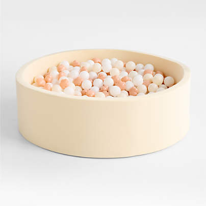 Extra Large Baby and Toddler Ball Pit with Flower Shaped Balls