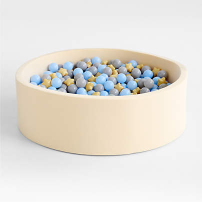 Extra Large Baby and Toddler Ball Pit with Star Shaped Balls