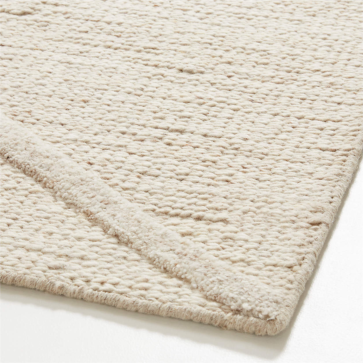 Balmoral Wool HandTufted Beige Rug Swatch 12"x18" Crate & Barrel Canada