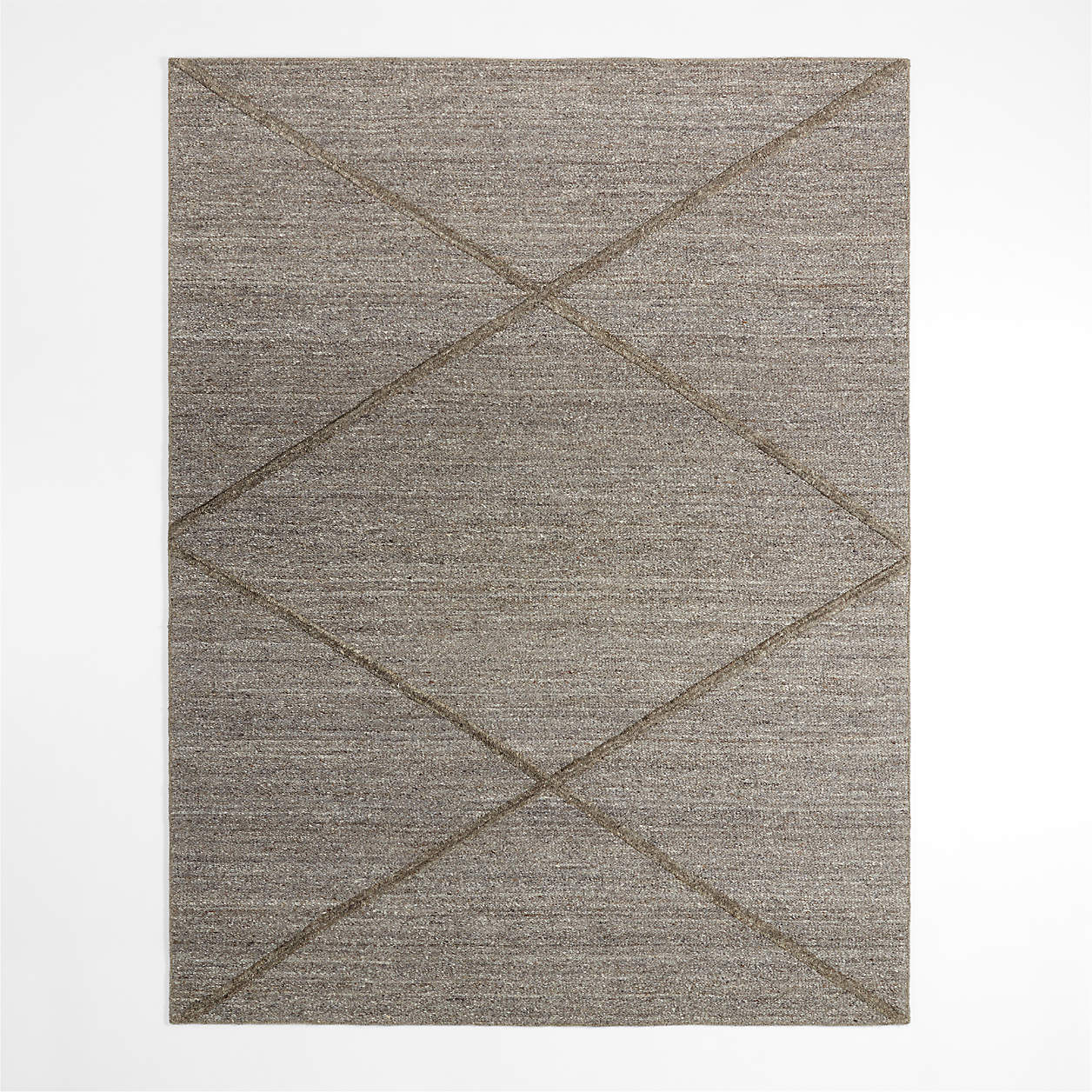 Balmoral Wool HandTufted Charcoal Grey Area Rug 9'x12' Crate & Barrel