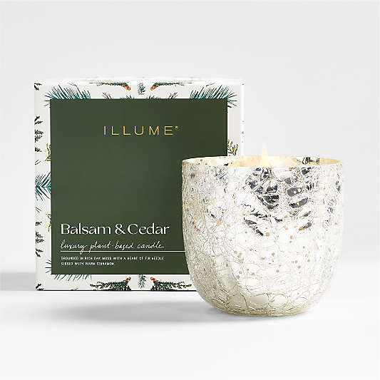 ILLUME ® Large Balsam and Cedar Holiday Scented Candle